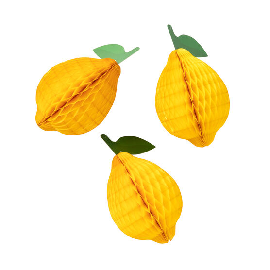 Paper lemons (set of 3)